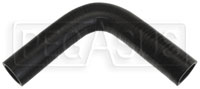 Click for a larger picture of Black Silicone Hose, 1 3/16" I.D. 90 degree Elbow, 6" Legs