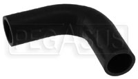 Click for a larger picture of Black Silicone Hose, 1 3/16" I.D. 90 degree Elbow, 4" Legs