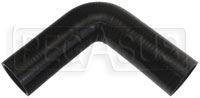 Click for a larger picture of Black Silicone Hose, 1 3/4" I.D. 90 degree Elbow, 6" Legs