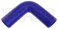 Click for a larger picture of Blue Silicone Hose, 1 7/8" I.D. 90 degree Elbow, 6" Legs