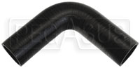 Click for a larger picture of Black Silicone Hose, 2" I.D. 90 degree Elbow, 6" Legs