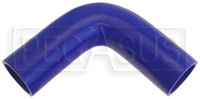 Click for a larger picture of Blue Silicone Hose, 2" I.D. 90 degree Elbow, 6" Legs