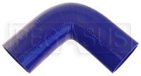Click for a larger picture of Blue Silicone Hose, 2 3/4" I.D. 90 degree Elbow, 6" Legs