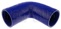 Click for a larger picture of Blue Silicone Hose, 2 3/4" I.D. 90 degree Elbow, 6" Legs