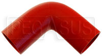 Click for a larger picture of Red Silicone Hose, 2 3/4" I.D. 90 degree Elbow, 6" Legs