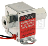 Click for a larger picture of Facet Cube Style 12 Volt Fuel Pump, 2 to 3.5 max psi