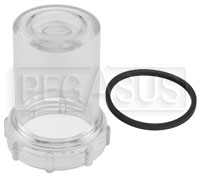 Click for a larger picture of Facet Dura-Lift Replacement Clear Filter Bowl and Gasket Kit