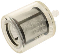 Click for a larger picture of Facet Clear Fuel Filter, Male 1/2-20 to 5/16 Hose