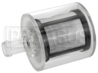 Click for a larger picture of Facet Clear Fuel Filter, Male 1/2-20 to 1/2 Hose