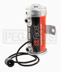 Click for a larger picture of Facet Cylindrical 24v Fuel Pump, 1/8 NPT, 4-5 psi, EMI
