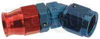 Click for a larger picture of Fragola PTFE Aluminum 6AN Hose End, 45 Degree