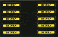 Click for a larger picture of Fuel Safe "Return" Fuel Hose Decals, 10 pack