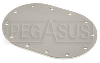 Large photo of Fuel Safe Small Oval Blank Plate, 12 Bolt, 4x6, Pegasus Part No. FS 1PLA05