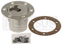 Click for a larger picture of Fuel Safe Remote Filler with Aircraft Style Flush Cap, 3" BC