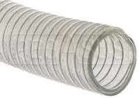 Click for a larger picture of Fuel Safe 2.25" Wire Reinforced Clear Filler Hose, Per Foot