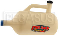 Click for a larger picture of Fuel Safe 6 Gallon Dump Can, White Plastic