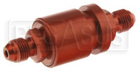 Click for a larger picture of Fuel Cell Pressure Relieving Vent Valve, In-Line, 6AN Male