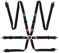 Click for a larger picture of G-Force 6-Point FHR Sedan 2x2 FIA Harness, Pull Up