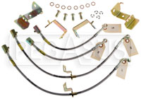 Large photo of G-Stop Brake Line Set, 05-12 Mustang with ABS, Pegasus Part No. GS-12364