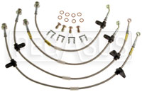 Click for a larger picture of G-Stop Brake Line Set, 92-95 Honda Civic - Rear Disc (ABS)