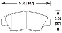 Click for a larger picture of Hawk Brake Rotor/Pad Kit, Front, Honda Del Sol, Fit, HPS 5.0