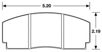 Large photo of Hawk Brake Pad, F3000, Group A Rally, AP/Lockheed, Pegasus Part No. HB110-Compound-Thickness