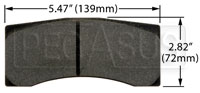 Click for a larger picture of Hawk Brake Pad, Brembo, Wilwood