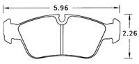 Large photo of PFC Racing Brake Pad, BMW E30/E36/E46 (D558), Pegasus Part No. PF558-Size