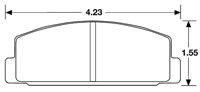 Click for a larger picture of Hawk Brake Pad, 84-95 RX7 Rear F.I. (D283 D332)