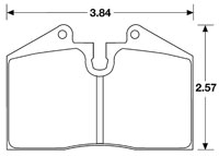 Click for a larger picture of Hawk Brake Pad, Ferrari / Porsche (D345 D446 D608)