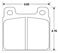 Click for a larger picture of Hawk Brake Pad, Alfa, Ferrari, Porsche 911 (D45, D287)