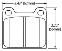 Pegasus Part No. FDB2 - Ferodo Brake Pad, Alfa, BMW, Porsche, VW (D58) Click for a larger picture of Ferodo Brake Pad, Alfa, BMW, Porsche, VW (D58)