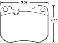 Click for a larger picture of Hawk Brake Pad, Lamborghini, Peugeot, Porsche (D251)