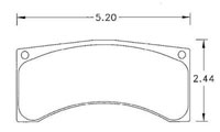 Large photo of Hawk Brake Pad, Lola F3000, Brembo, Wilwood, Pegasus Part No. HB208-Compound-Thickness