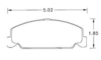 Large photo of Hawk Brake Pad, Honda Civic (D560), Pegasus Part No. HB209-Compound-Thickness