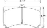 Click for a larger picture of Hawk Brake Pad, Alcon XF / Wilwood GT Radius