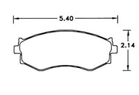 Large photo of Hawk Brake Pad, Infiniti, Nissan (D462), Pegasus Part No. HB235-Compound-Thickness