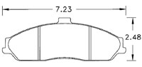 Click for a larger picture of Hawk Brake Pad, Corvette C5 Z06, C6, XLR (D731)