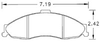 Click for a larger picture of Hawk Brake Pad, 98-02 Camaro, Firebird (D749)