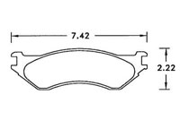 Large photo of Hawk Brake Pad, Expedition / Navigator / Lightning (D702), Pegasus Part No. HB299-Compound-Thickness