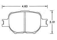 Pegasus Part No. HB328 - Hawk Brake Pad, 01-05 Toyota Celica, Scion tC (D817) Click for a larger picture of Hawk Brake Pad, 01-05 Toyota Celica, Scion tC (D817)