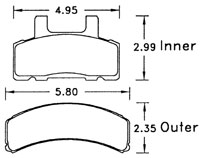 Click for a larger picture of Hawk Brake Pad, Chevy/GMC, Dodge Truck (D369)