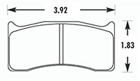 Click for a larger picture of Hawk Brake Pad, Brembo, Wilwood 76xx, Swift 014a