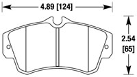 Click for a larger picture of Hawk Brake Pad, Dodge Neon SRT-4, PT Cruiser (D841)