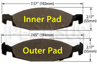 Click for a larger picture of Hawk Brake Pad, 99-02 Jeep Grand Cherokee (D790)