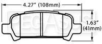 Click for a larger picture of Hawk Brake Pad, 02 Subaru WRX Rear (D770)