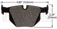 Click for a larger picture of Hawk Brake Pad, BMW Rear (D1042)