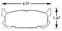 Click for a larger picture of Hawk Brake Pad, 04-05 Mazdaspeed Miata Rear (D1002)