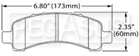 Click for a larger picture of Hawk Brake Pad, Chevrolet / GMC rear (D974)