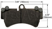 Click for a larger picture of Hawk Brake Pad, Porsche Cayenne (D1014)